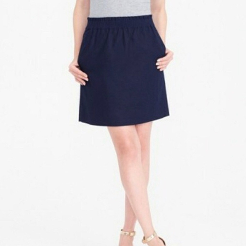 J Crew Navy Sidewalk Skirt